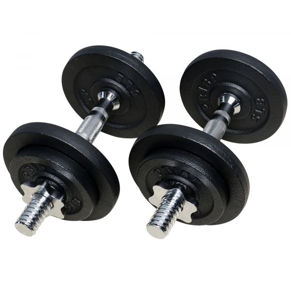 GIKPAL 55lb 5 in 1 Adjustable Dumbbell Free Weights Plates and